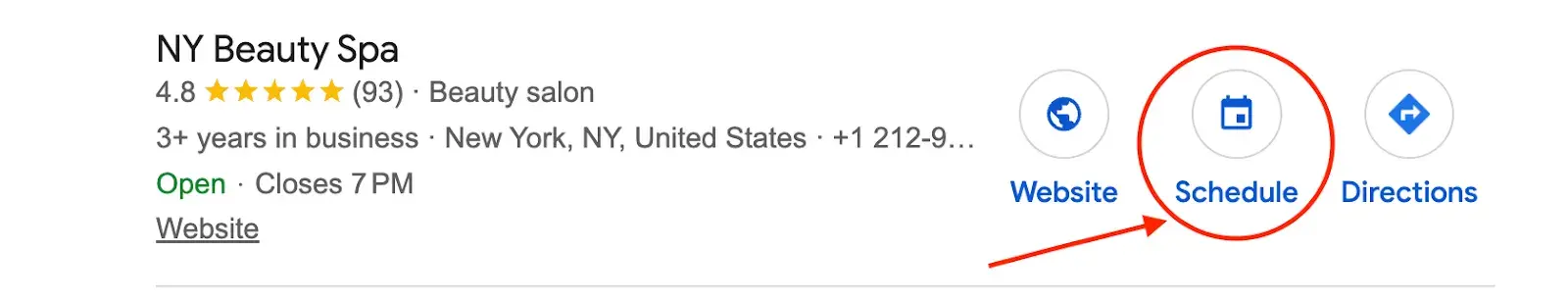 GMBs appointment booking feature