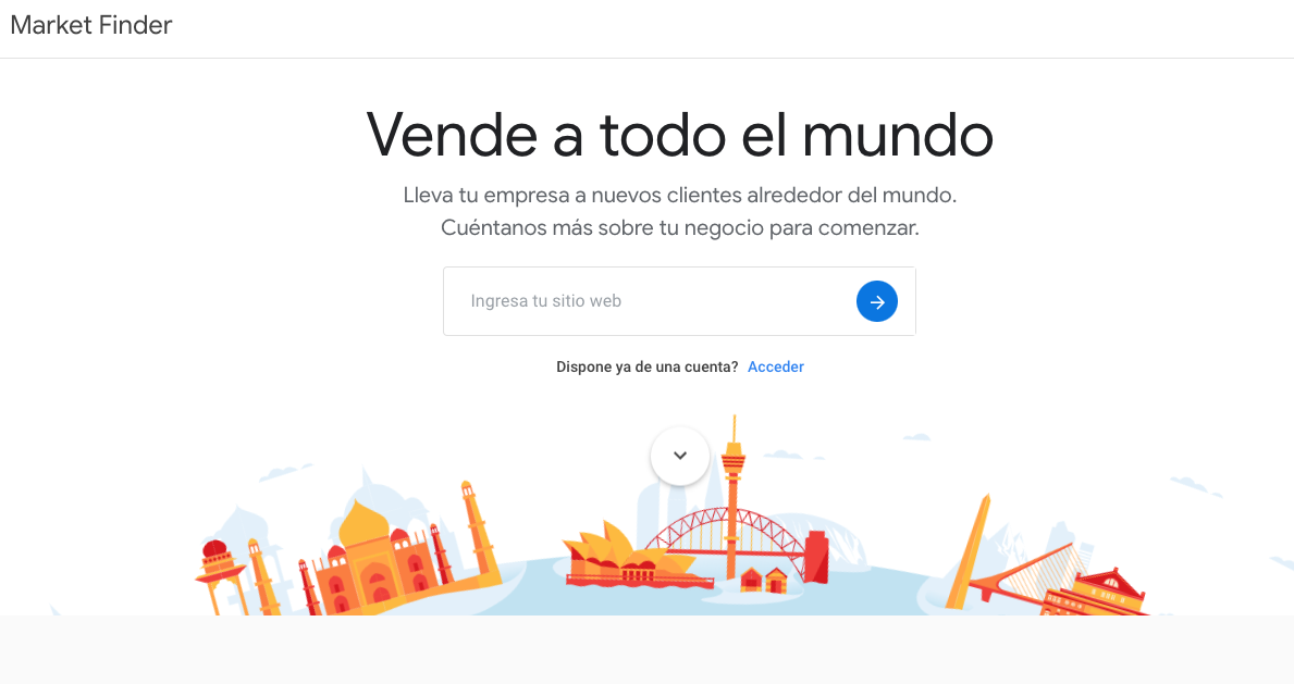 Cómo usar Google Market Finder: inicio