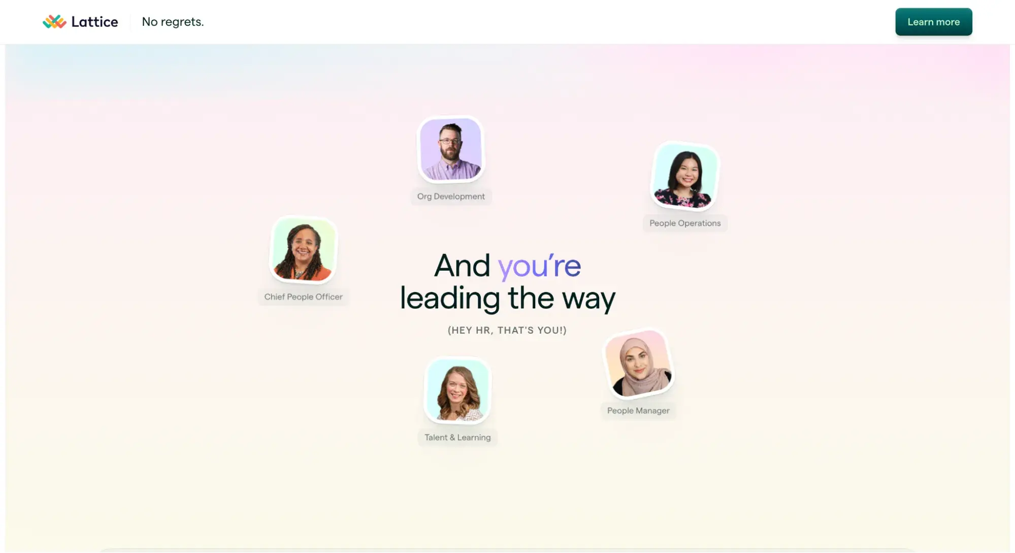 text gradient website design example from lattice