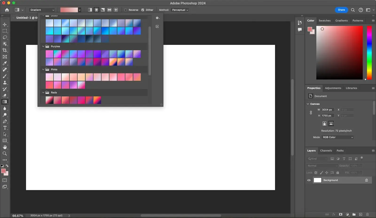 how to make a gradient in photoshop tutorial: gradient presets