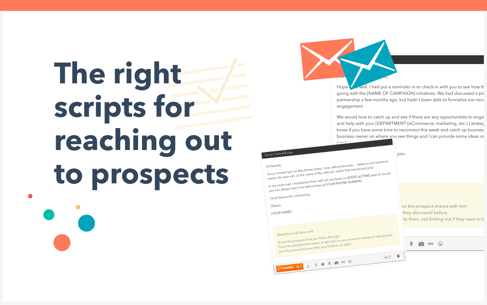 The right scripts for reaching out to prospects
