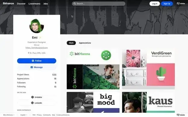 how to get into ux design: emi lantz portfolio