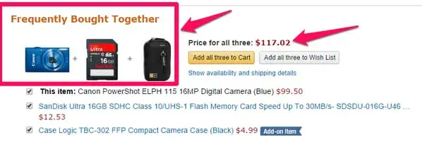 how amazon increases average order value