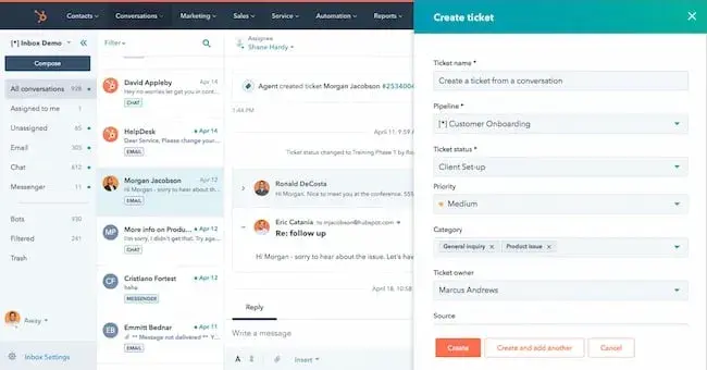 hubspot ticketing system