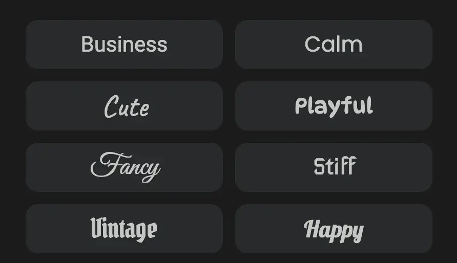 changing font html, fonts based on feelings
