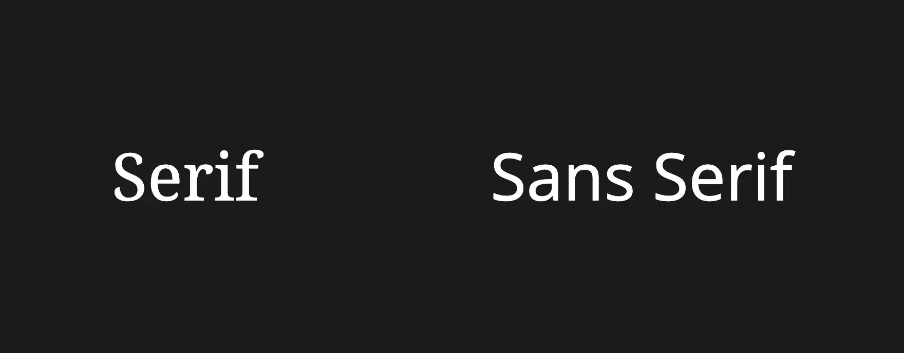 changing font html, serif vs sans-serif font types