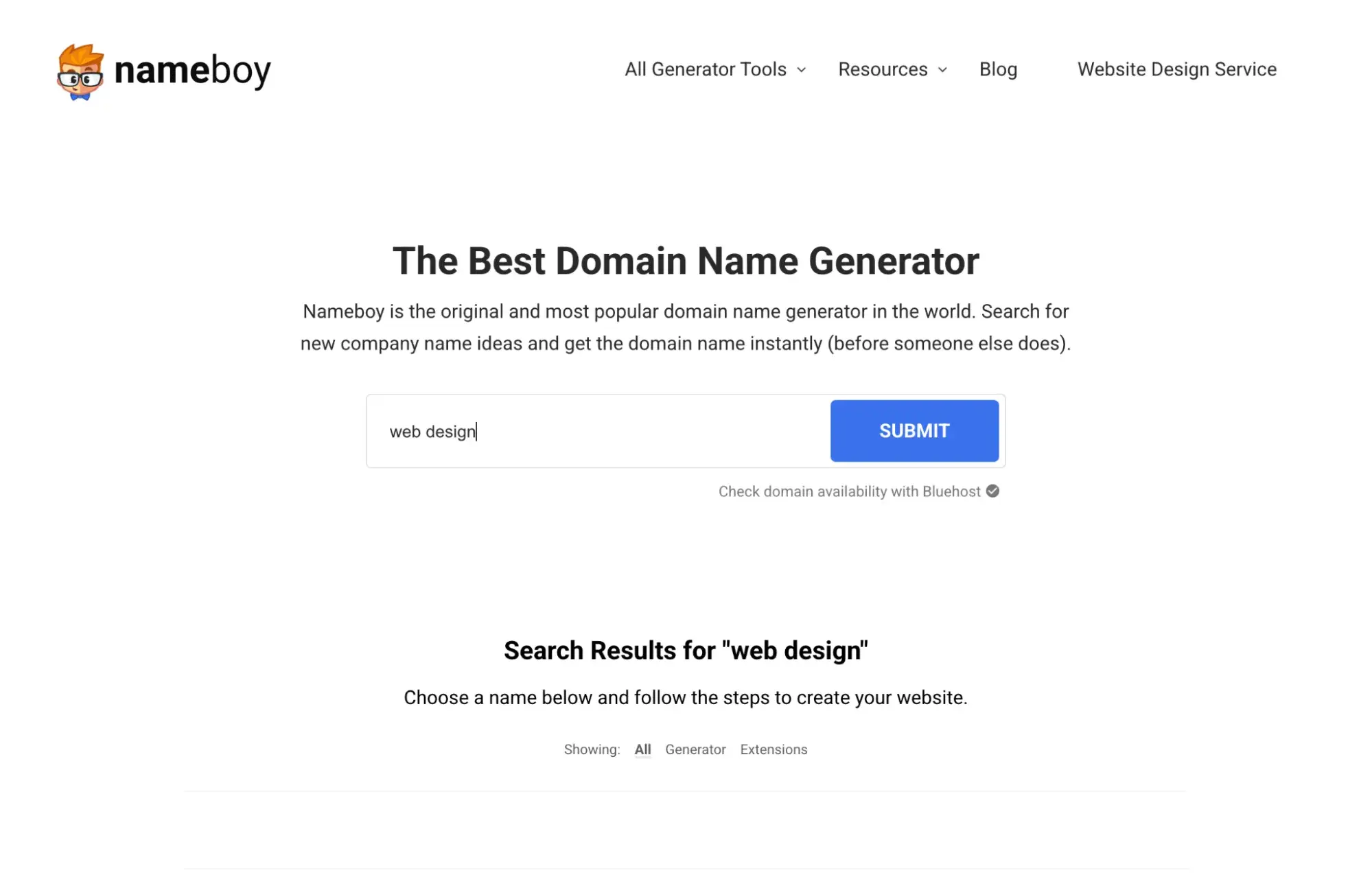 nameboy website