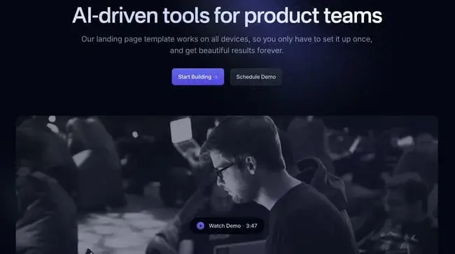 simple open pro html css landing page template