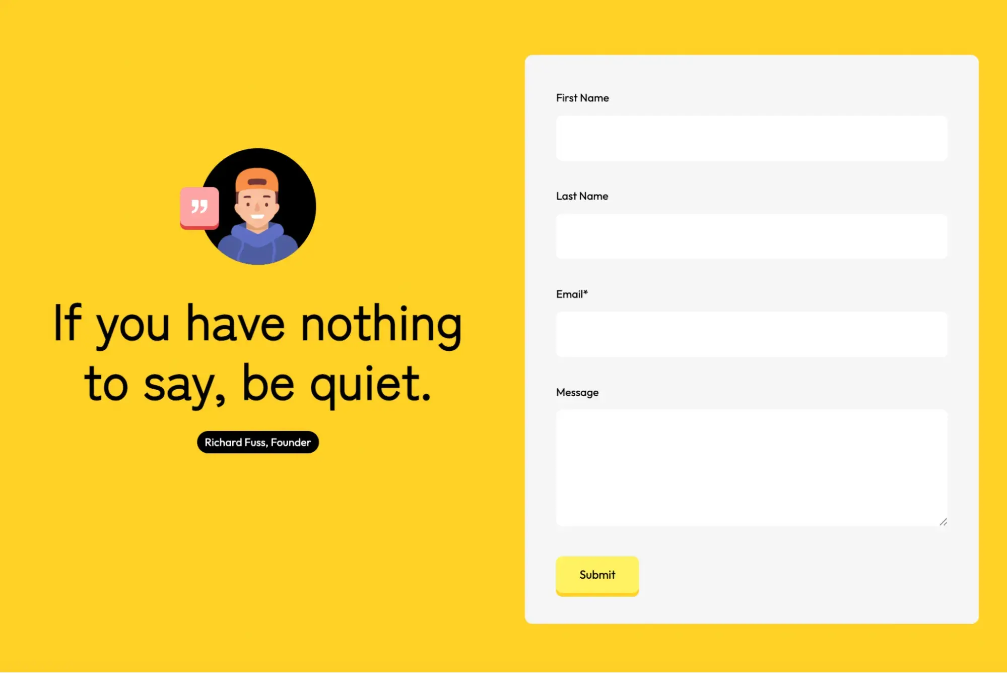focus hubspot html css landing page template