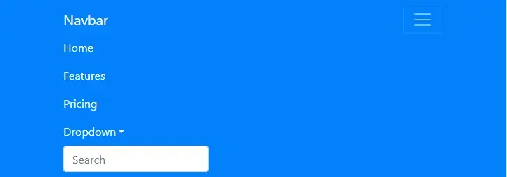 landing page navigation bar with css code