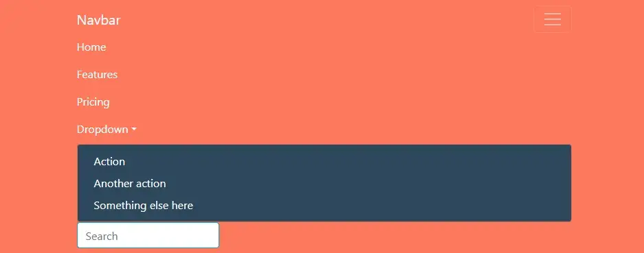 changing the color palette of a landing page navigation bar with css code