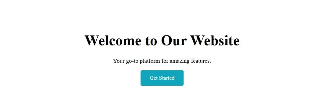 creating a landing page hero section with css code