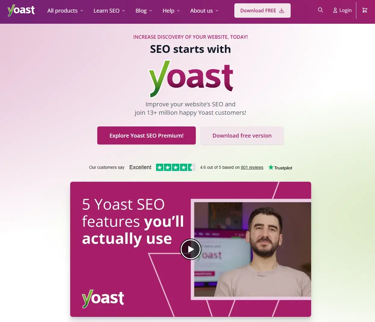 how to create an seo strategy, screenshot from yoast’s website