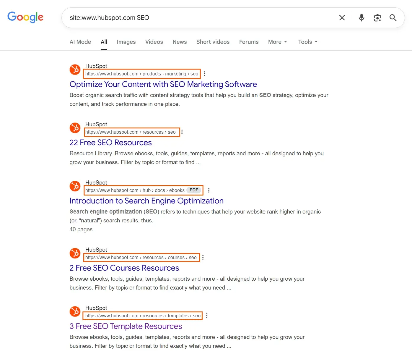site search step 3: refine the site search example by adding a search term