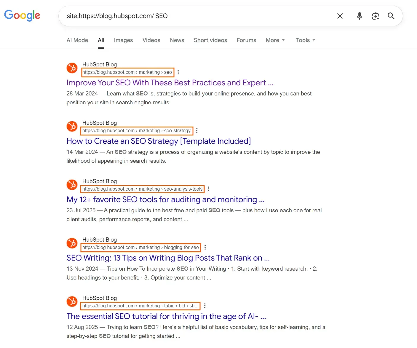 refine the site search example by adding a subdomain or subfolder