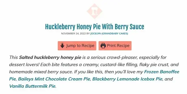 Screenshot showing a guide on How to make honey pie