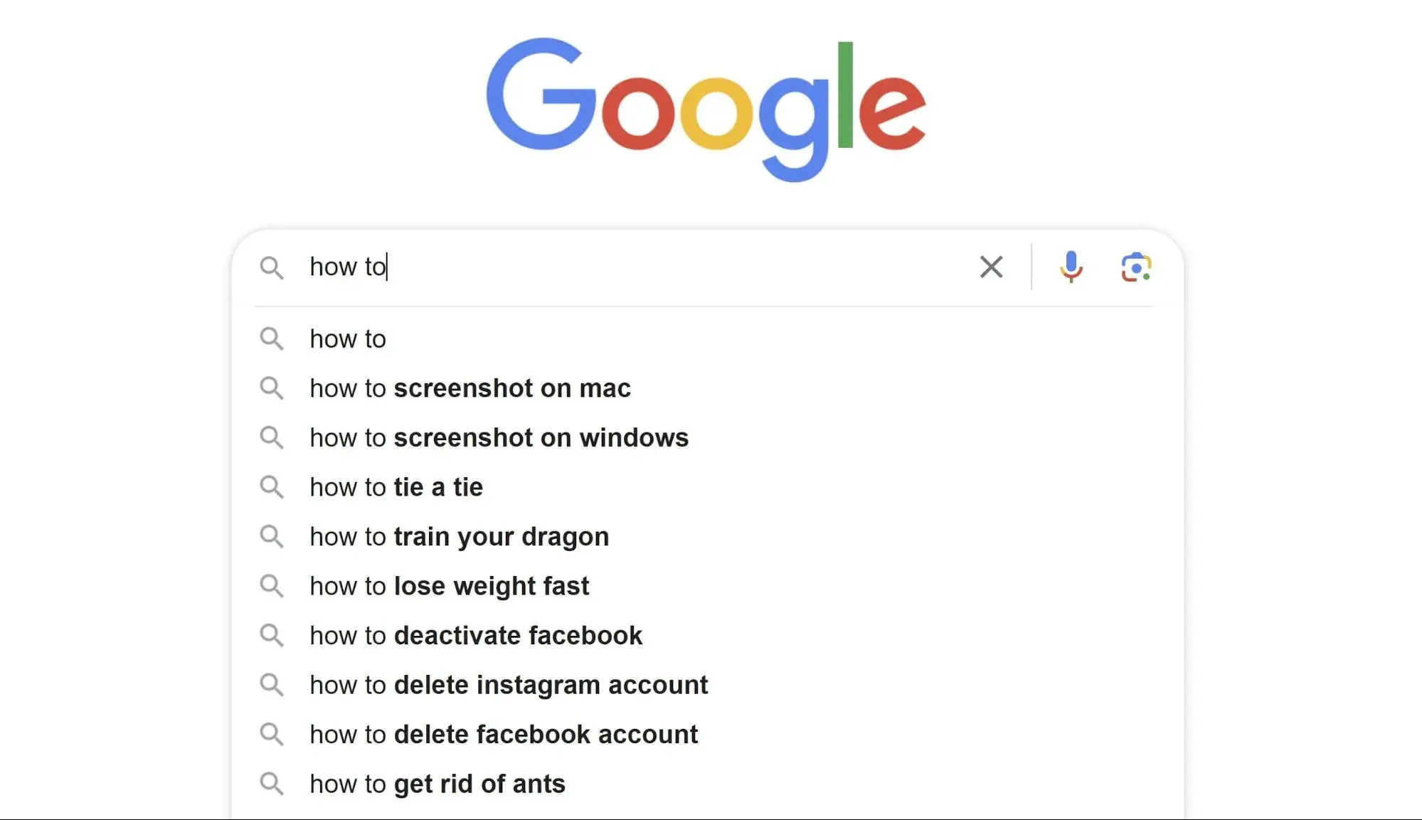 Screenshot showing Google results for how to