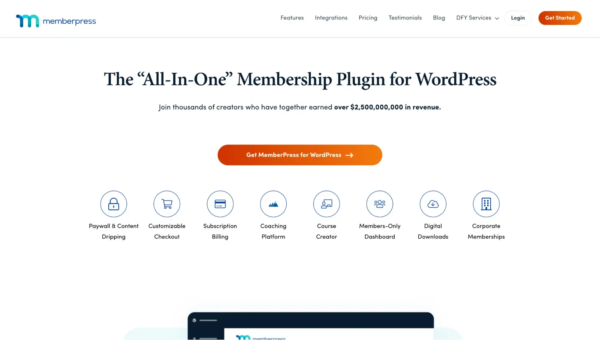 membership website builder: memberpress