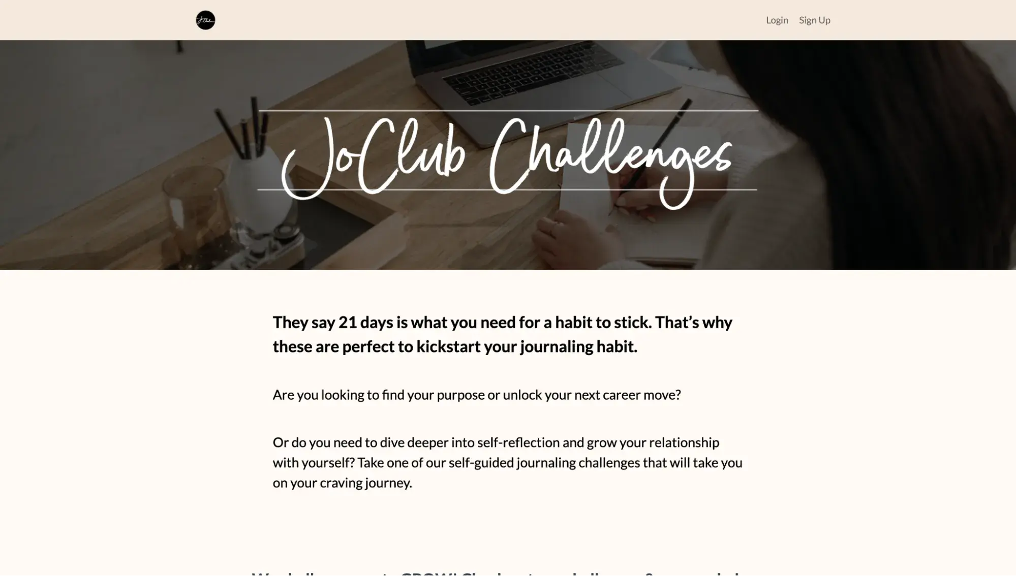 membership website example: joclub
