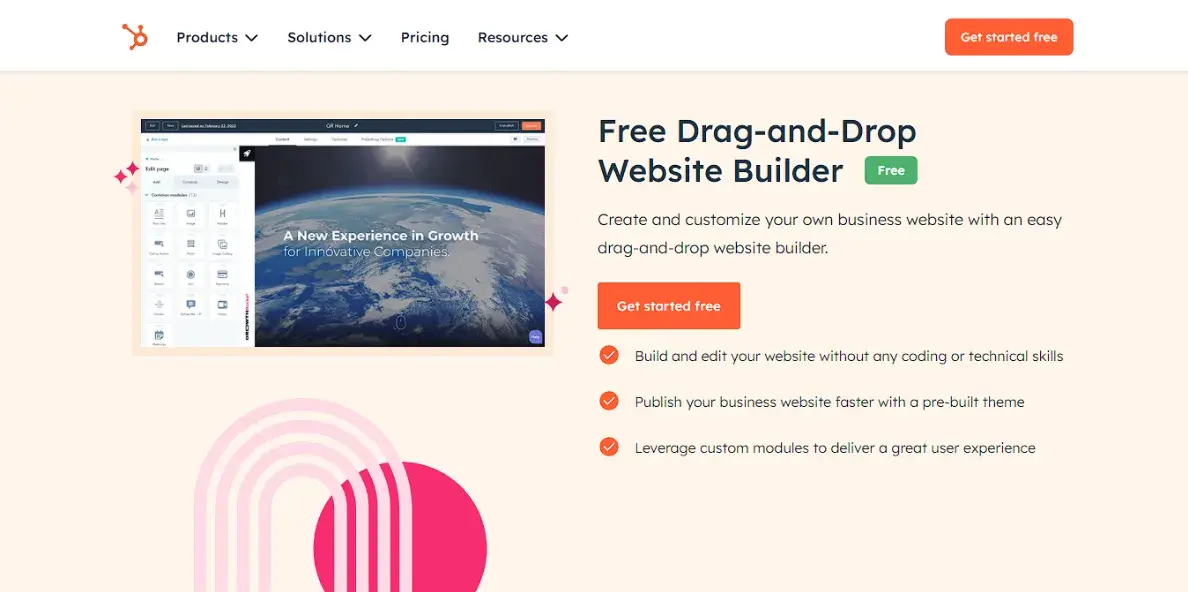 51Թ Drag-and-Drop website builder