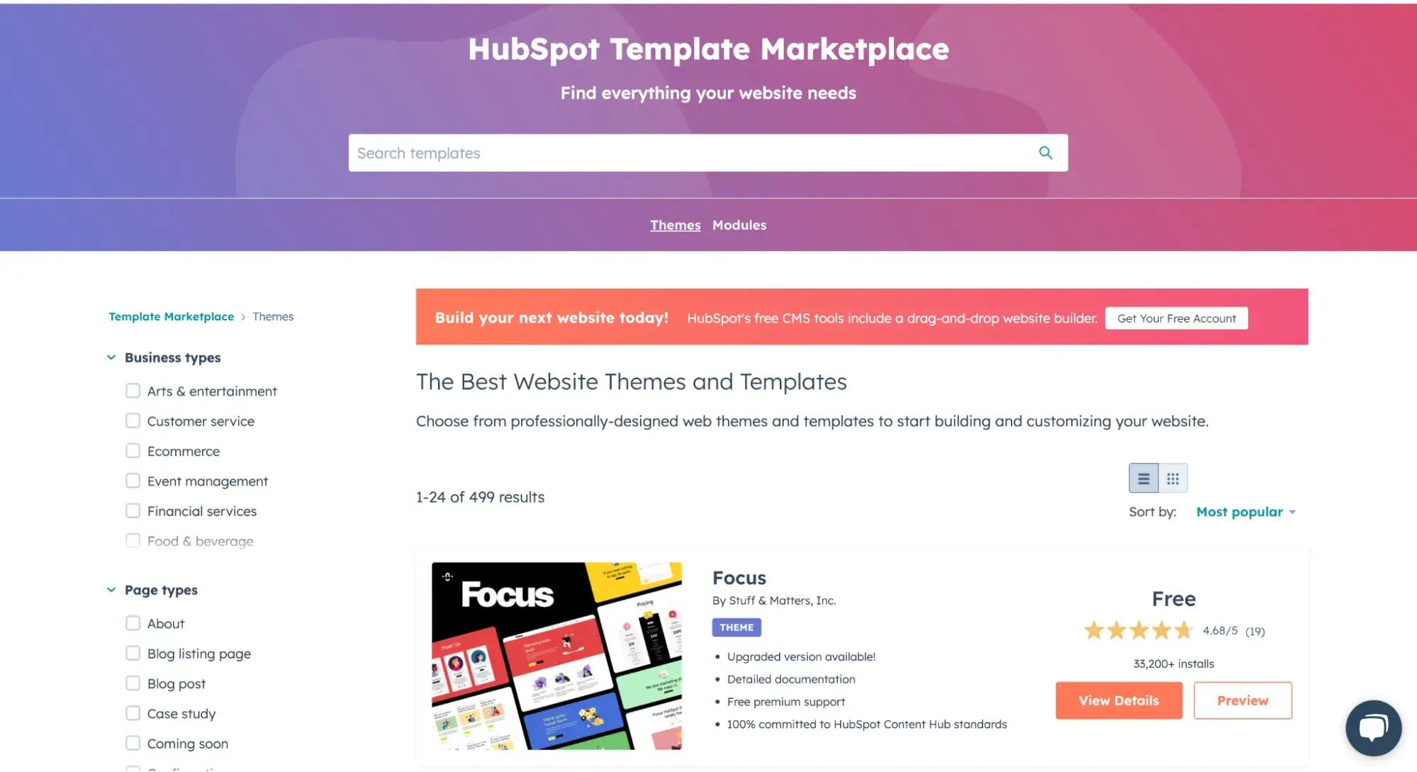 hubspot template marketplace