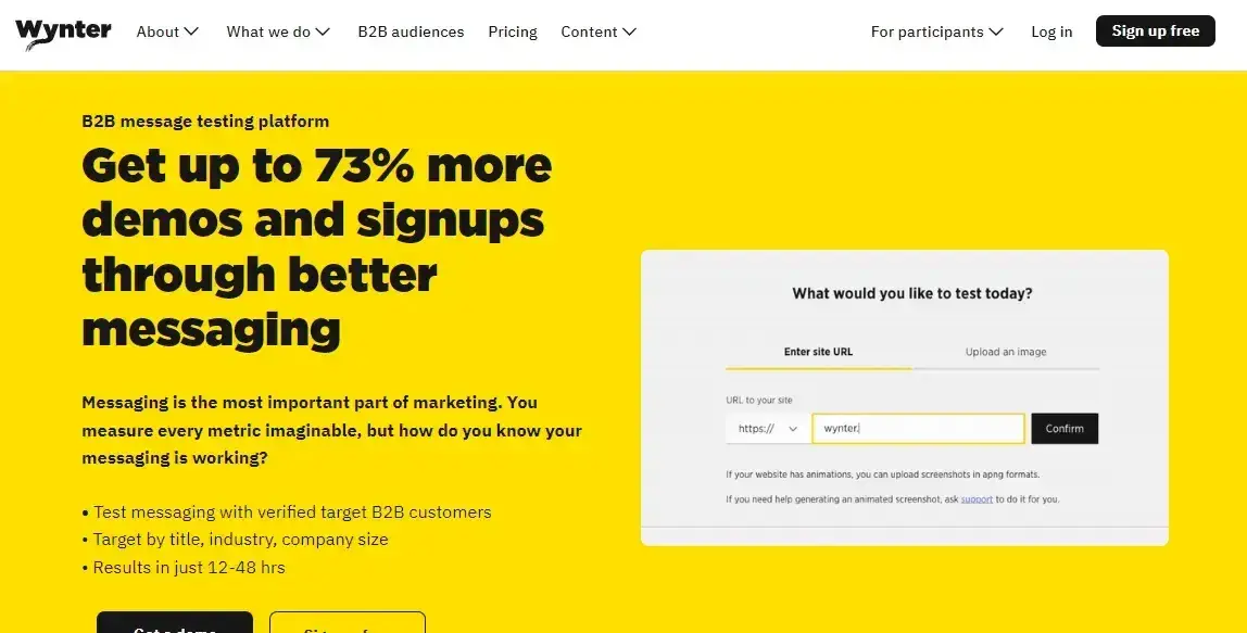 wynters homepage from june 2023