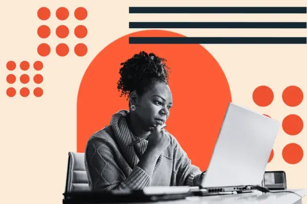 woman uses ai to build a wordpress site