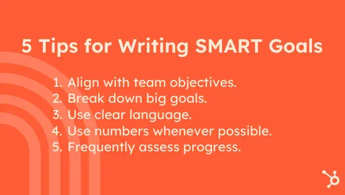 5 tips for writing smart goals