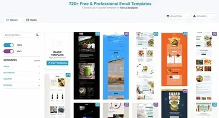 html email marketing, bee free