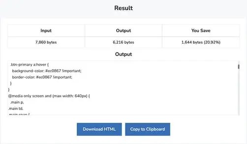 html email marketing, compress code