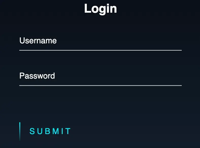 free html form template for login with floating light