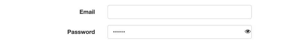 show/hide password field, free html form template