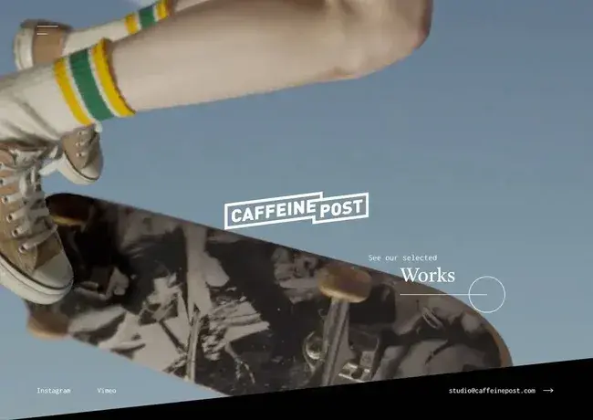 caffeine post homepage