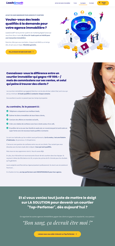 exemple de page de vente