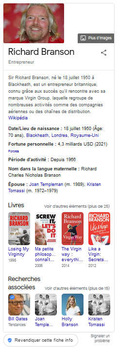 rich snippet personne