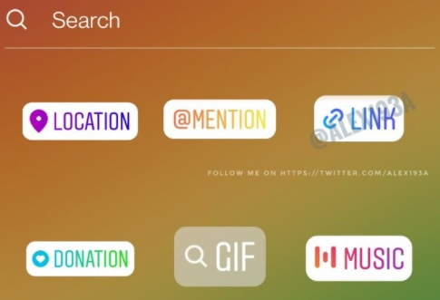 instagram sticker lien