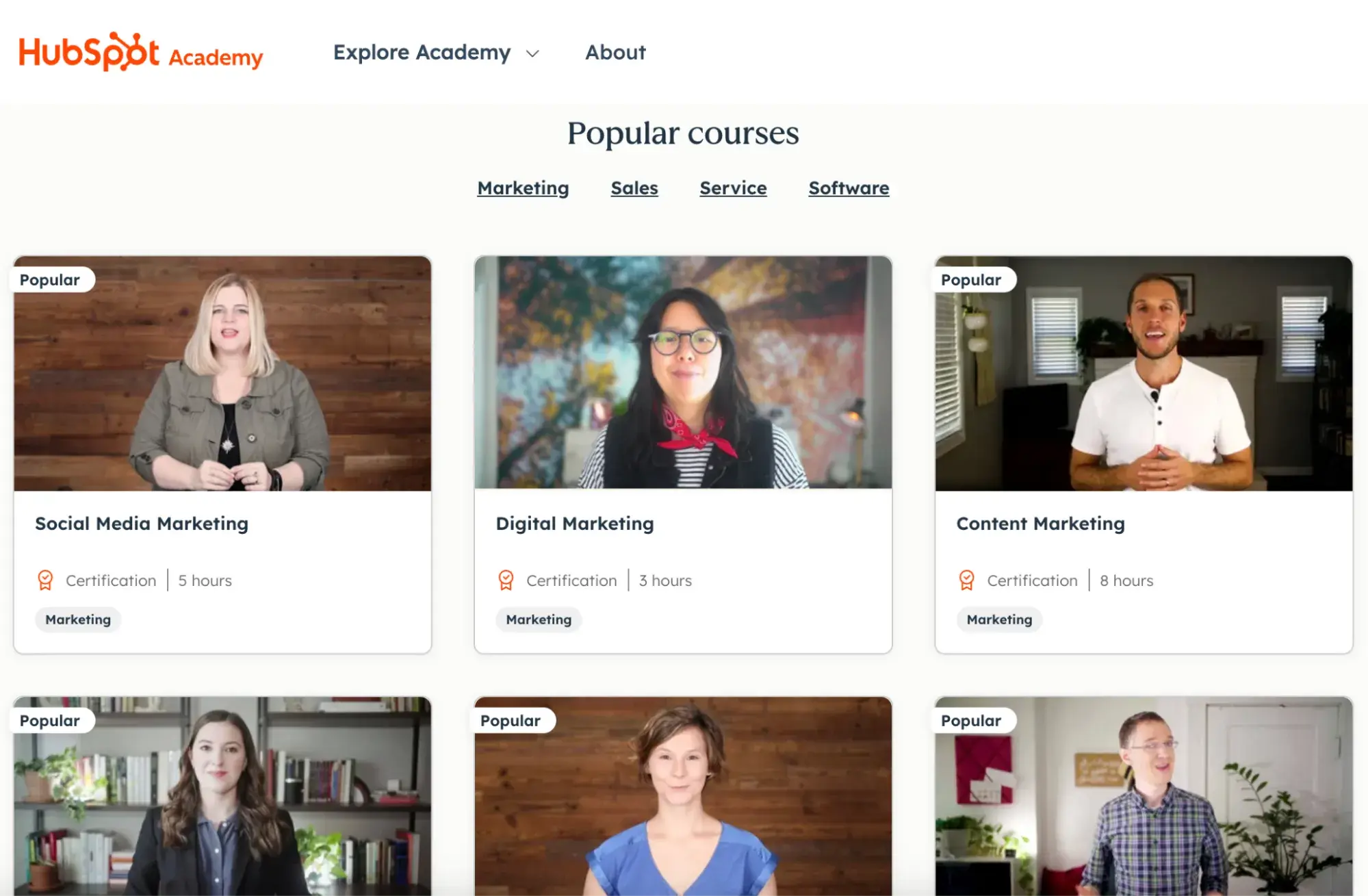 a screenshot of HubSpot��s inbound marketing efforts