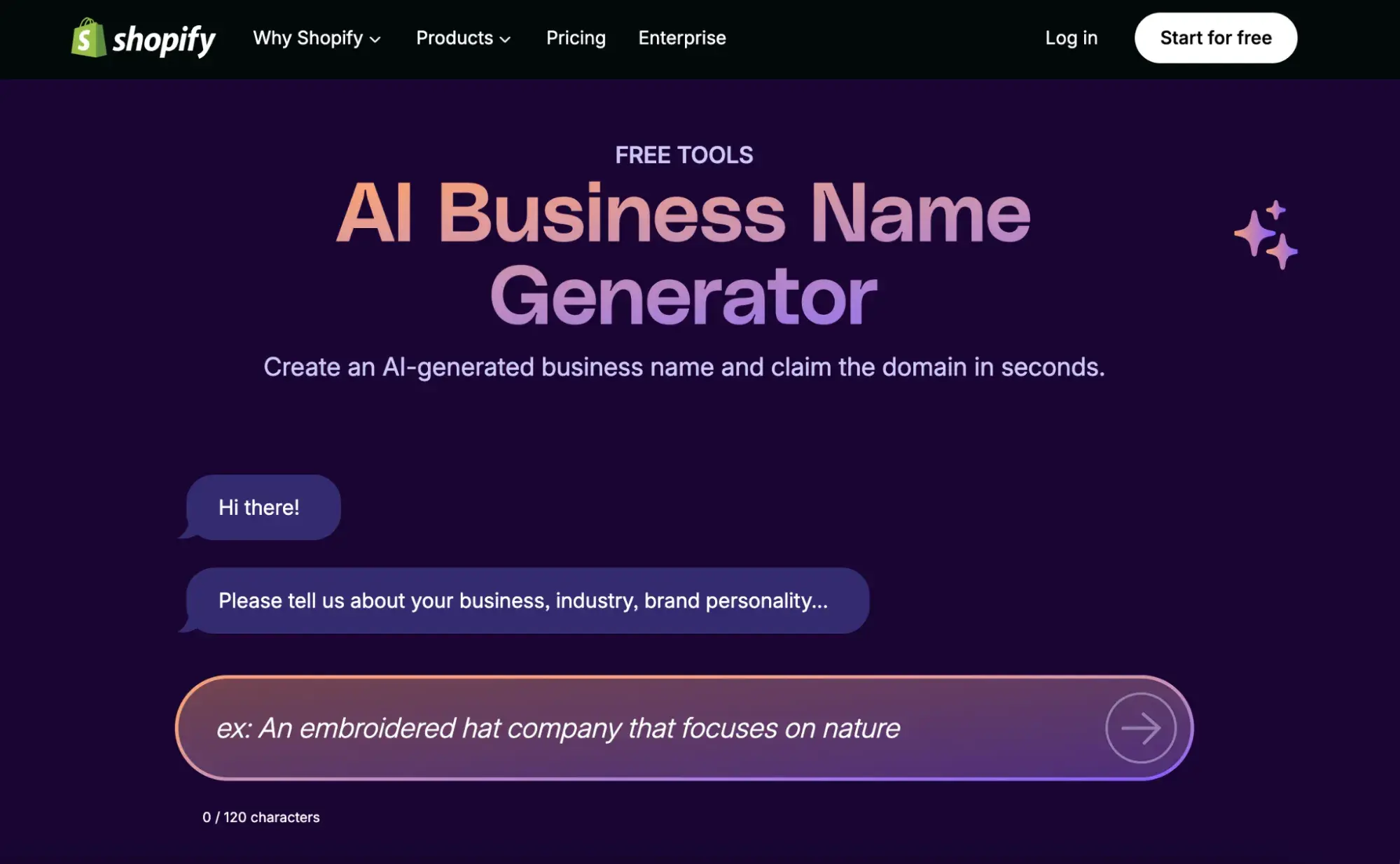 a screenshot of Shopify��s inbound marketing efforts