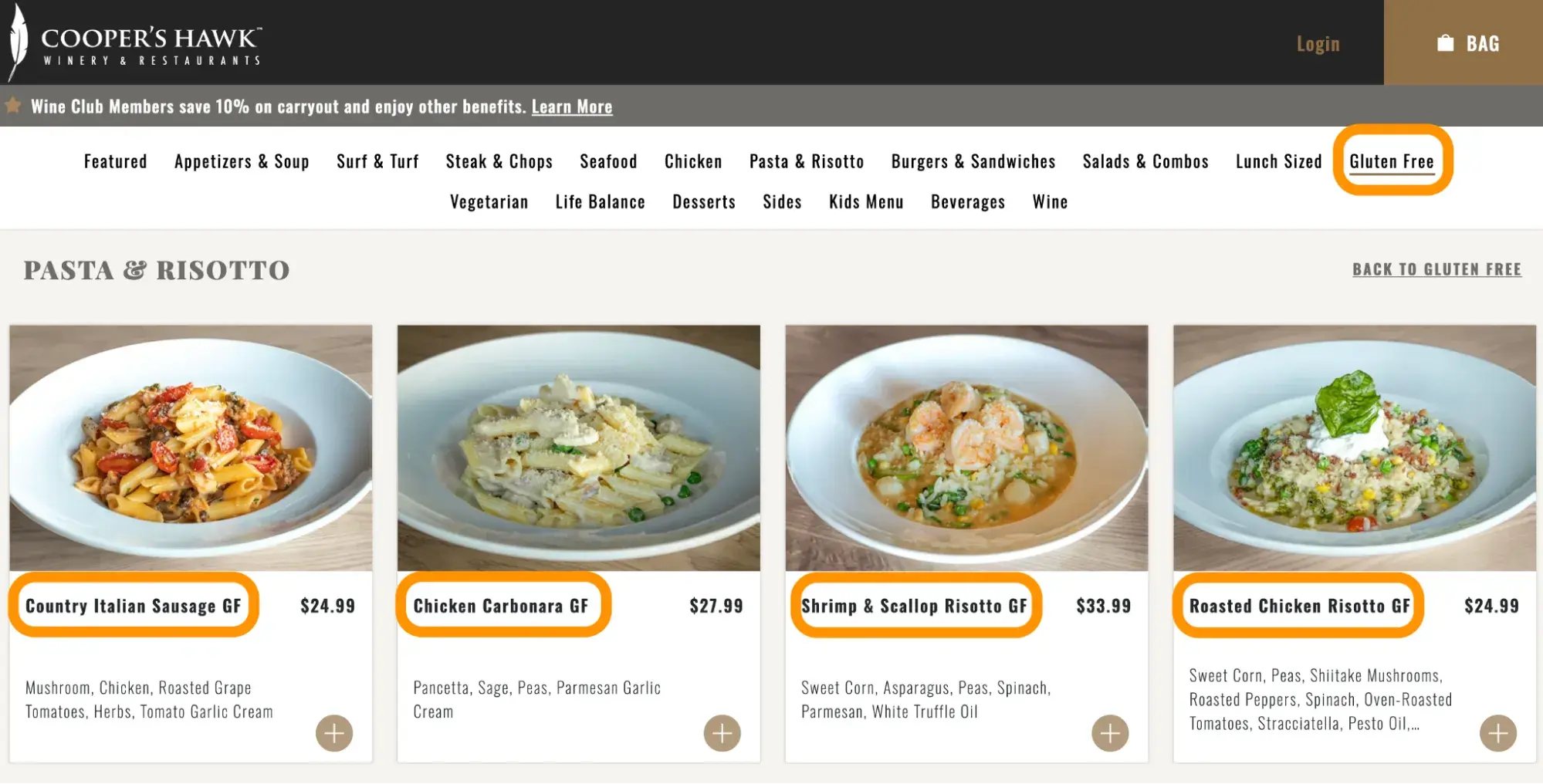 inclusive ecommerce website examples: Coopers Hawk