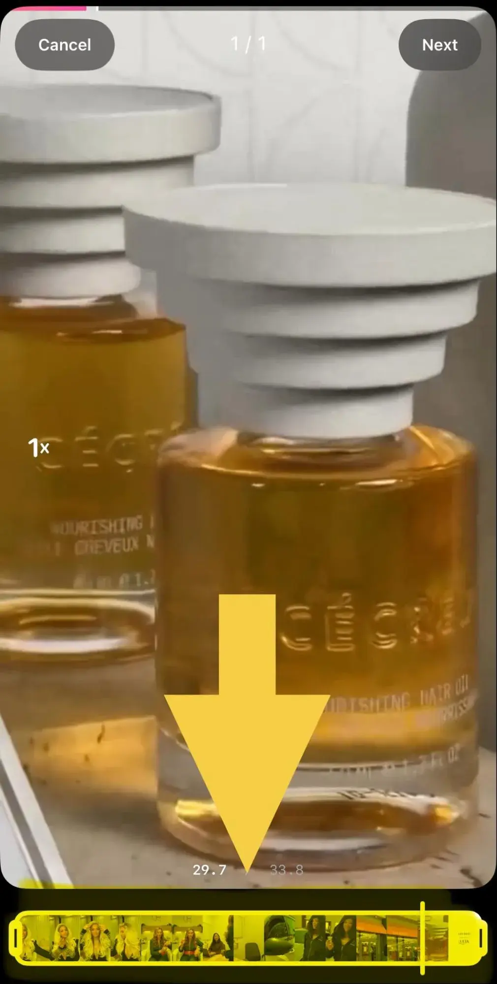 a screenshot of a ccred by beyonc reel from instagram demonstrating how to create a sequence with an instagram reel