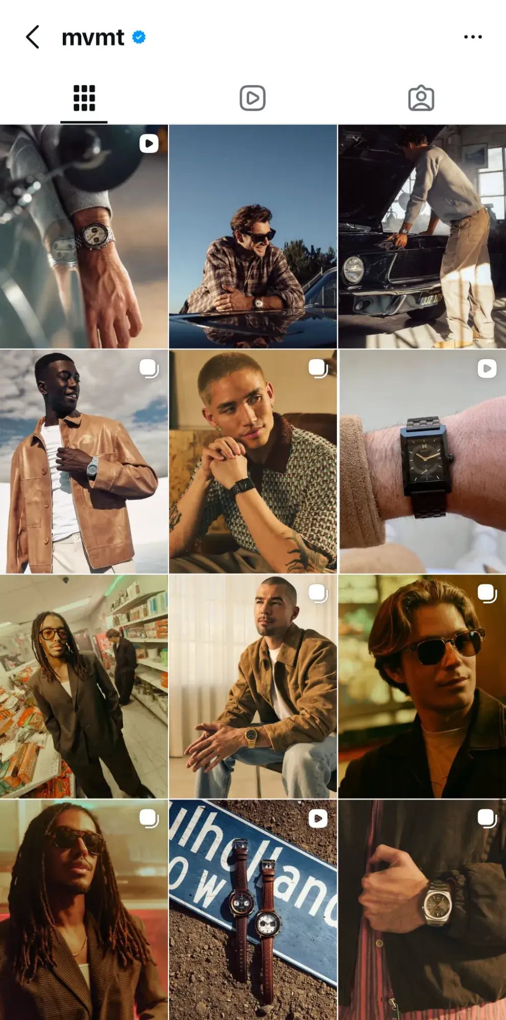 an instagram business post example from mvmt