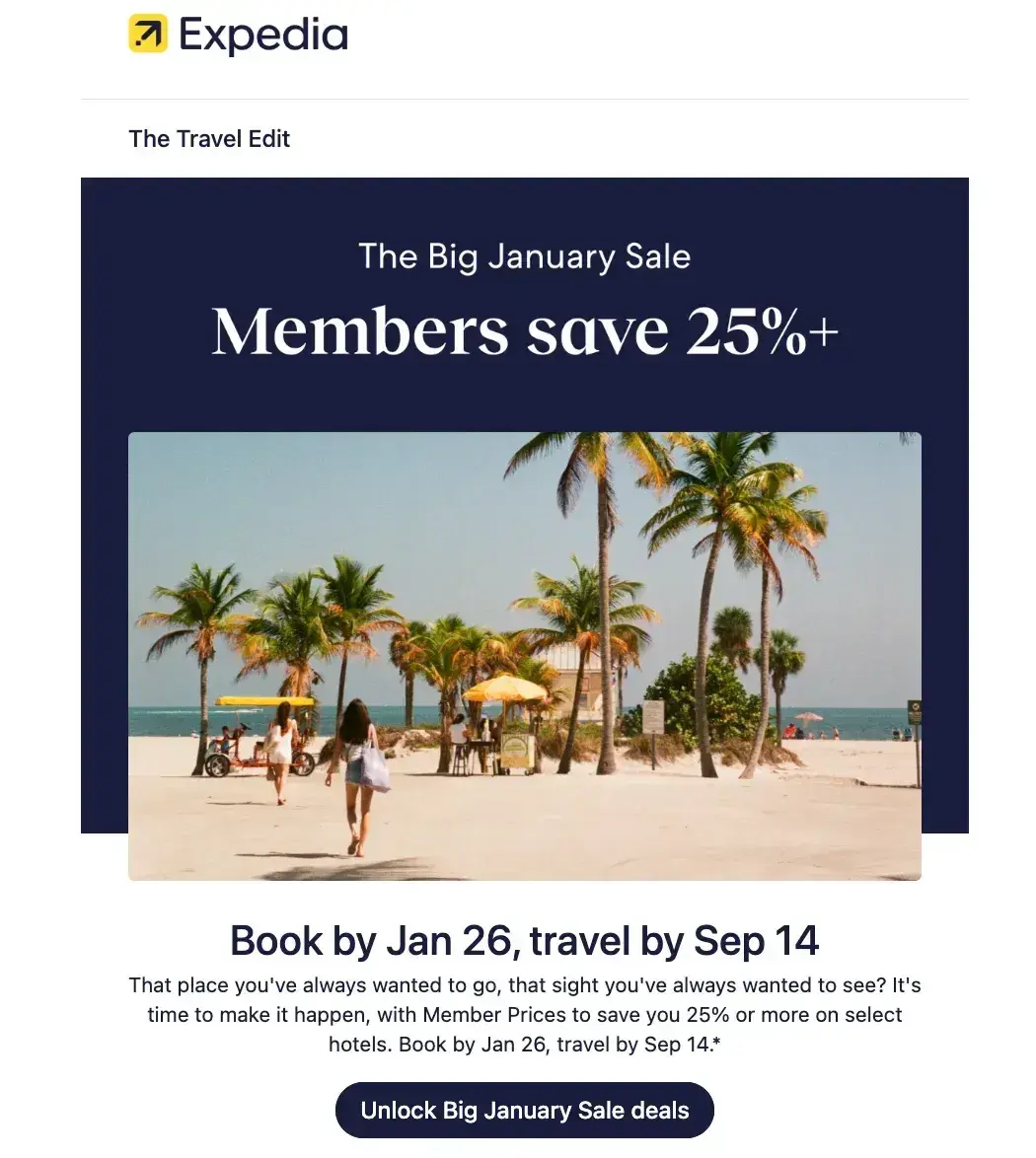 internet marketing, expedia example