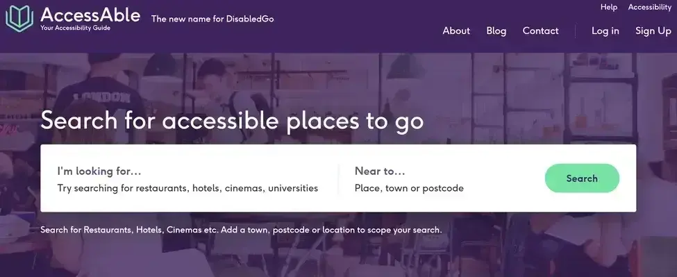 internet marketing, screenshot of accessable