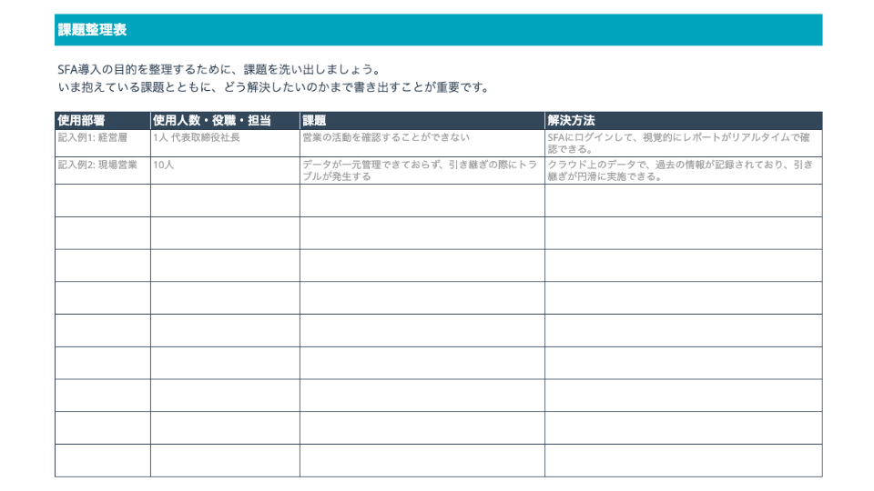 SFA (営業支援システム) 導入の基礎ガイドと実践用チェックリスト_09