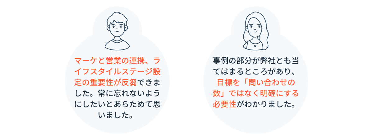 お客様の声_マーケティングと営業の摩擦を減らすライフサイクルステージ管理