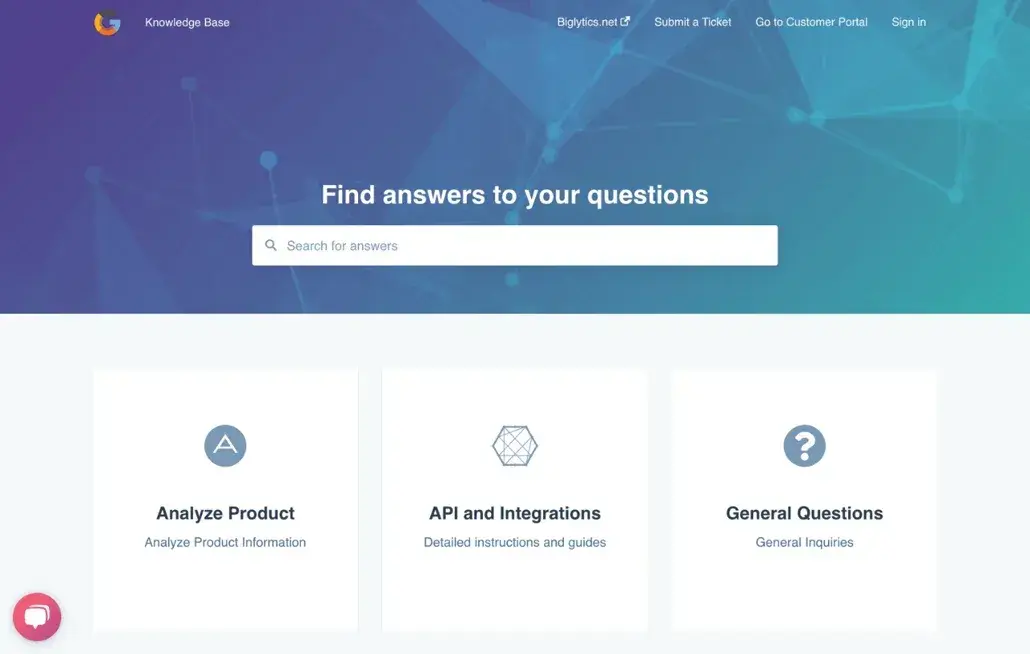 knowledge management software: hubspot knowledge base