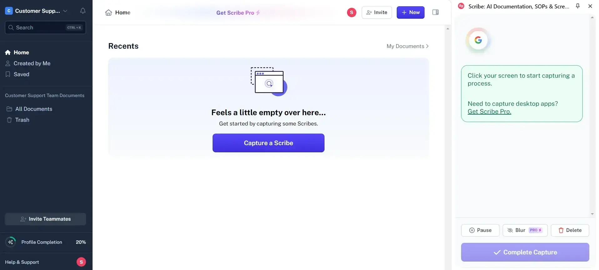 free knowledge base software: scribe