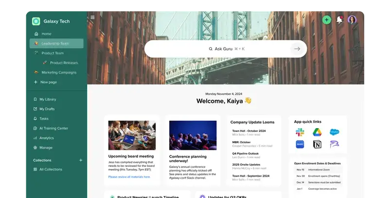 knowledge management software: guru