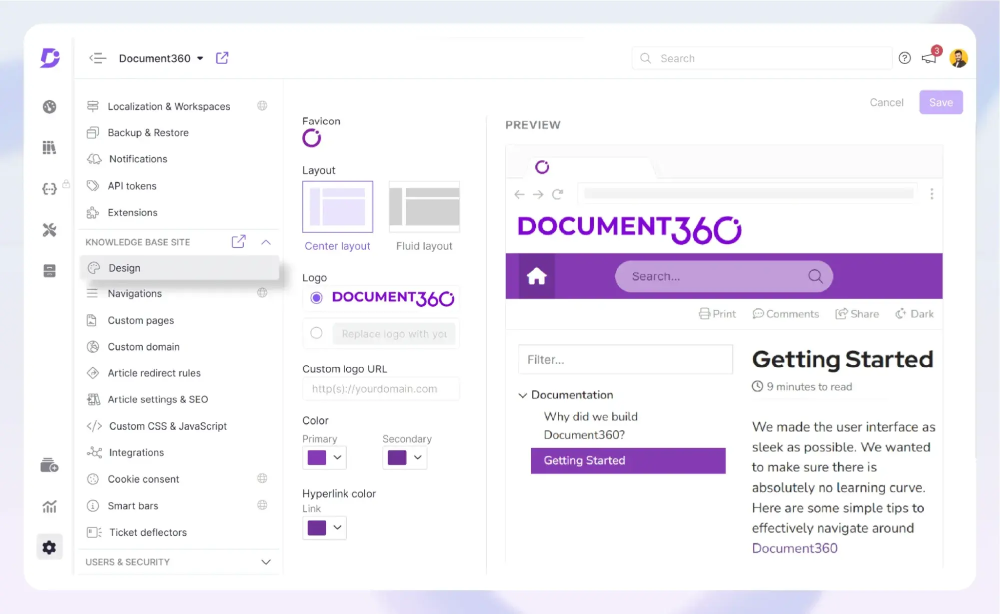 knowledge management software: document360