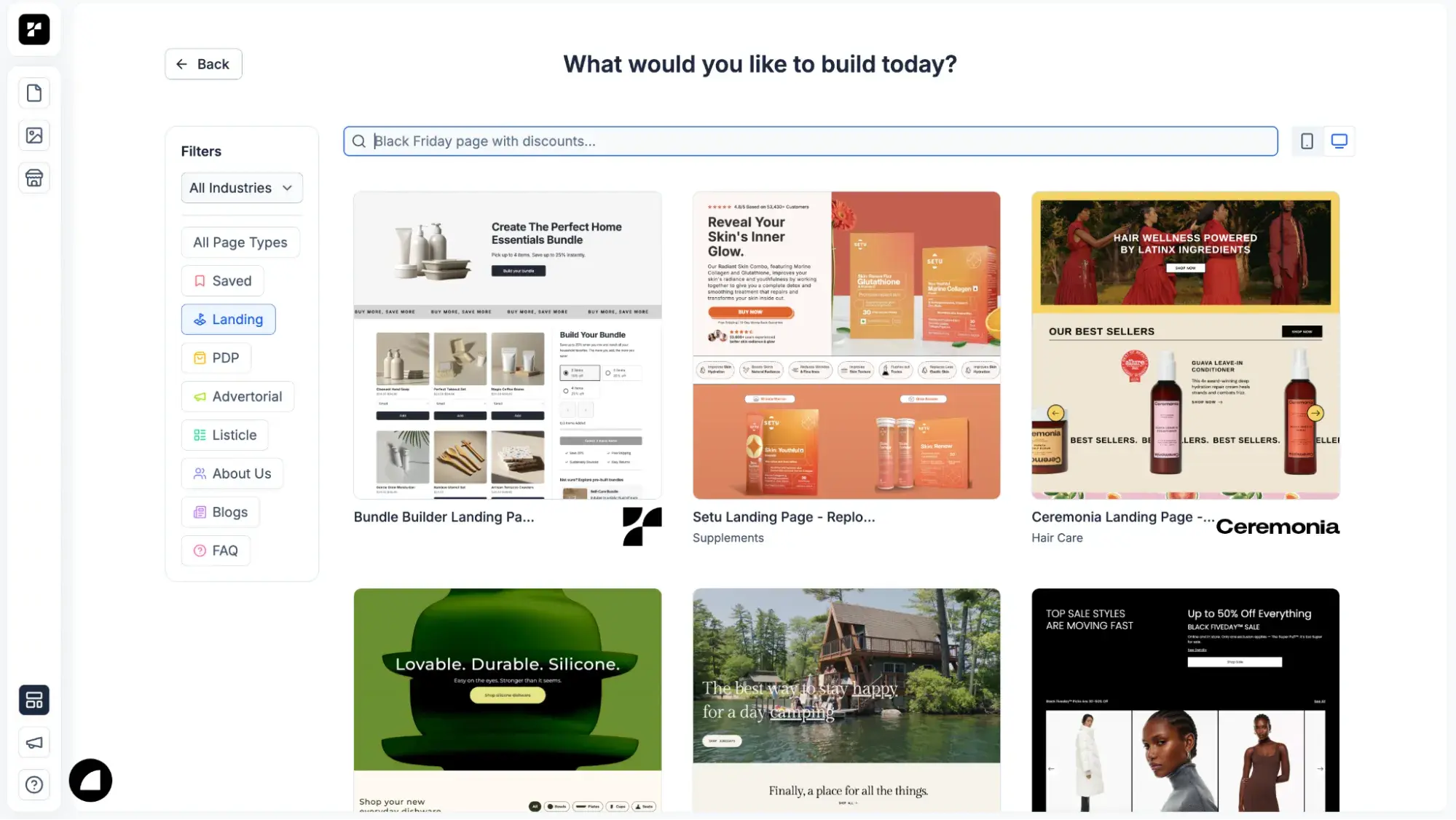 ai landing page builder: replo